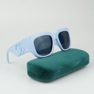 NEW Gucci GG1545S  004 Light Blue Women Square Sunglasses GG 1545S